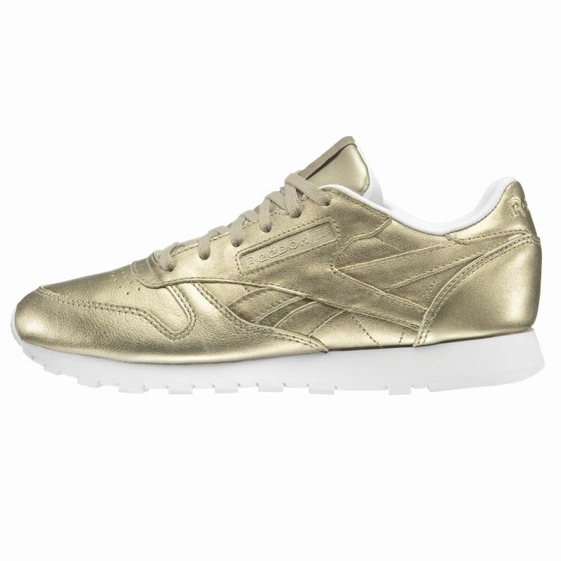 Tenisi Reebok Classic Leather Melted Metals Dama Aurii/Albi Romania KW4018OW